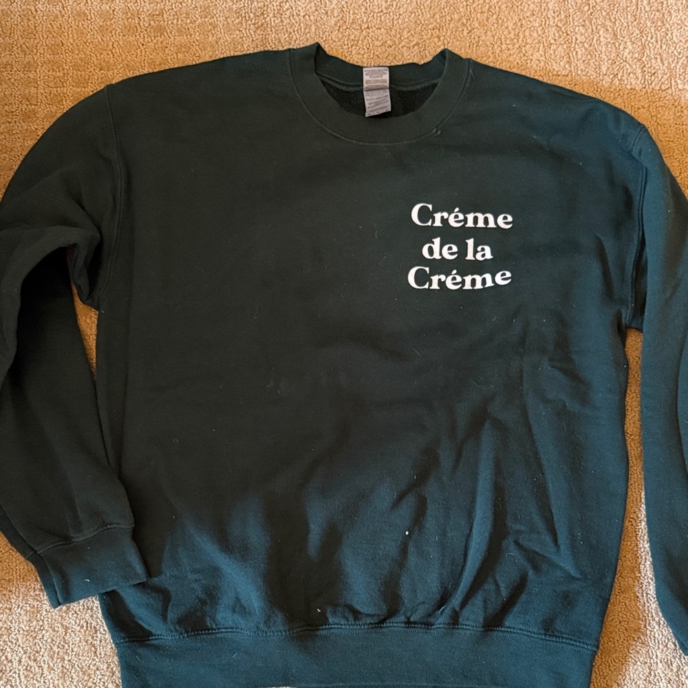 Amazon Dark Green Crewneck Sweater Crème de la Crème